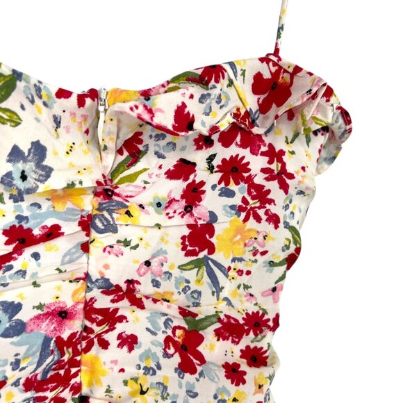 ASTR The Label Floral Ruffle Mini Dress White Multicolor Size XS - Picture 7 of 13